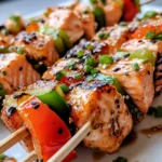 Homemade Teriyaki Salmon Skewers photo