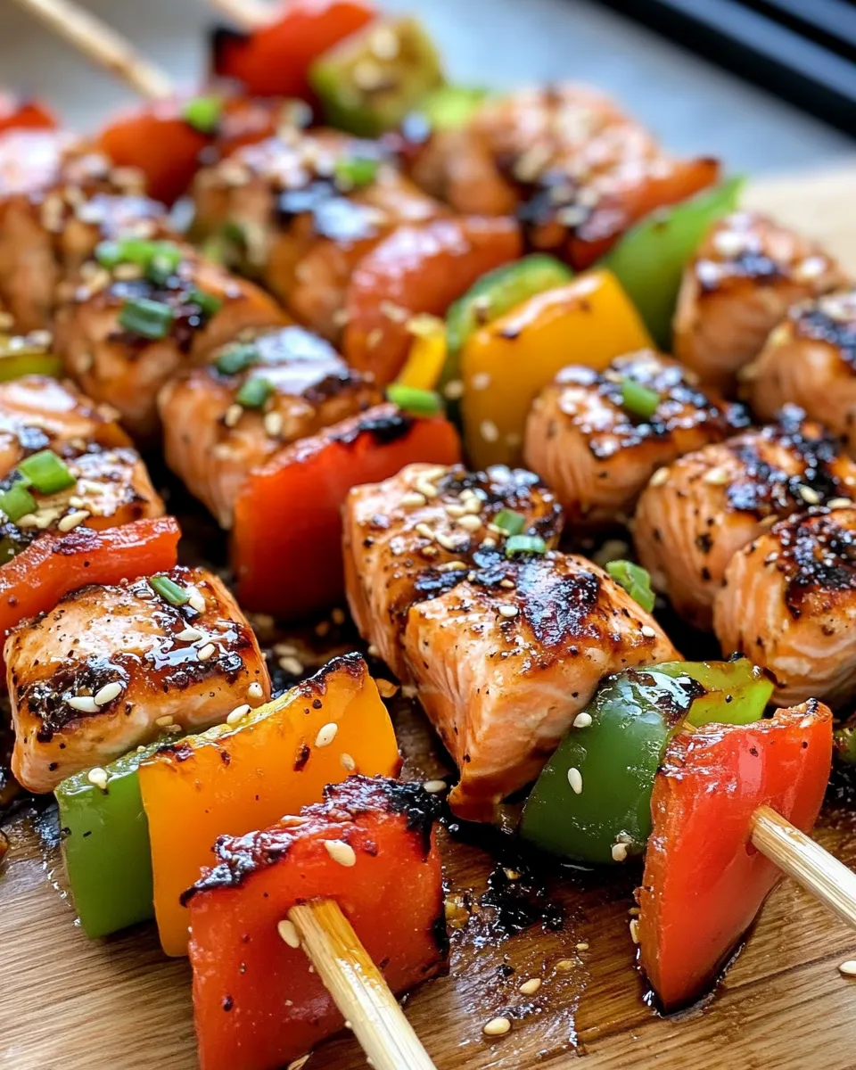 Classic Teriyaki Salmon Skewers image
