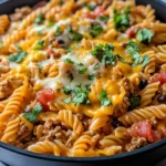 Homemade Tex-Mex Cheesy Taco Pasta recipe photo