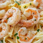 Homemade The Best Creamy Garlic Shrimp Pasta recipe photo