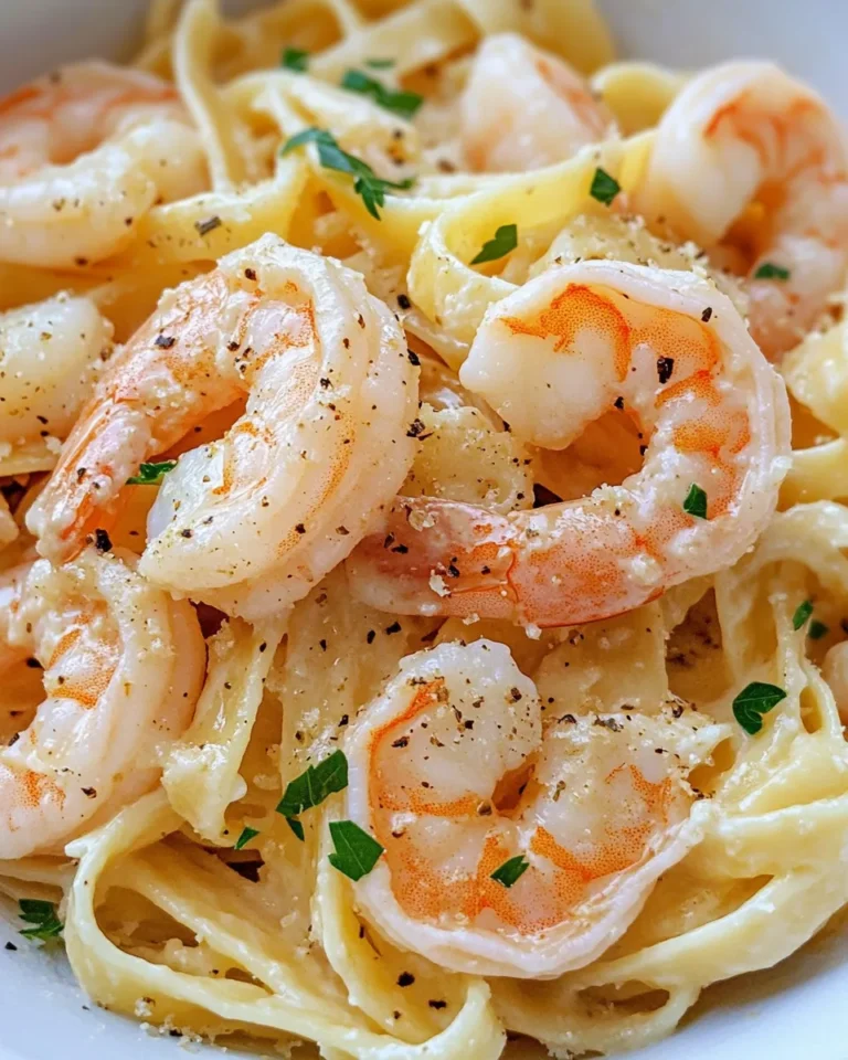 Homemade The Best Creamy Garlic Shrimp Pasta recipe photo