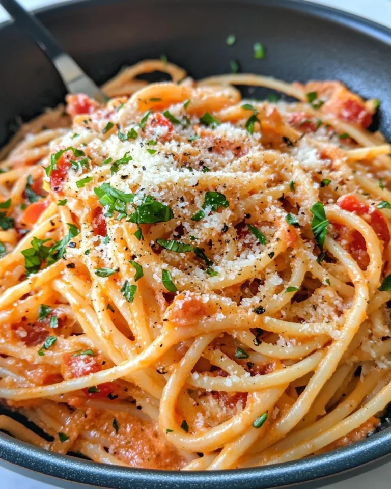Homemade The Best Creamy Garlic Tomato Pasta recipe photo