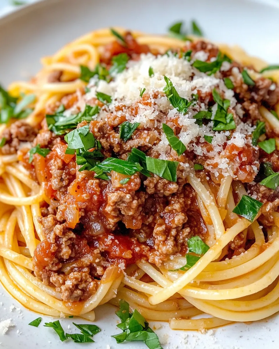 Homemade Traditional Pasta Bolognese Classic photo