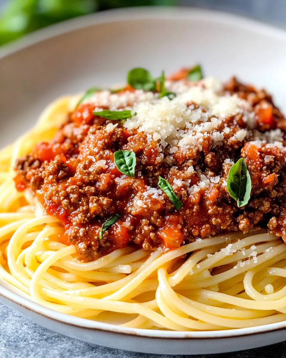Delicious Traditional Pasta Bolognese Classic dish photo