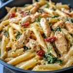 Homemade Tuscan Creamy Chicken Penne photo