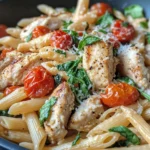 Homemade Tuscan Garlic Chicken Pasta photo