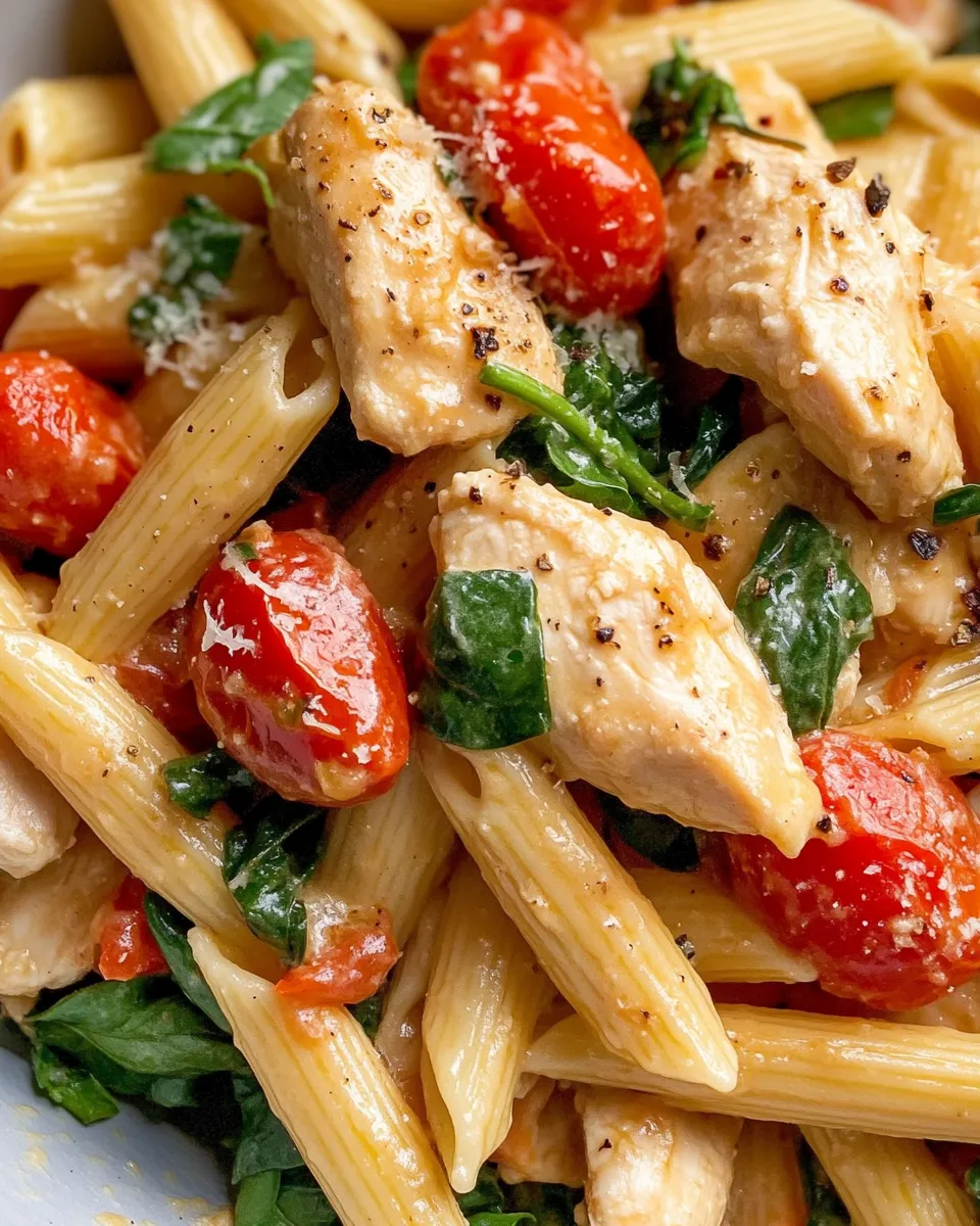 Classic Tuscan Garlic Chicken Pasta image