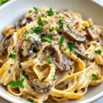 Homemade Vegan Mushroom Stroganoff Pasta recipe photo