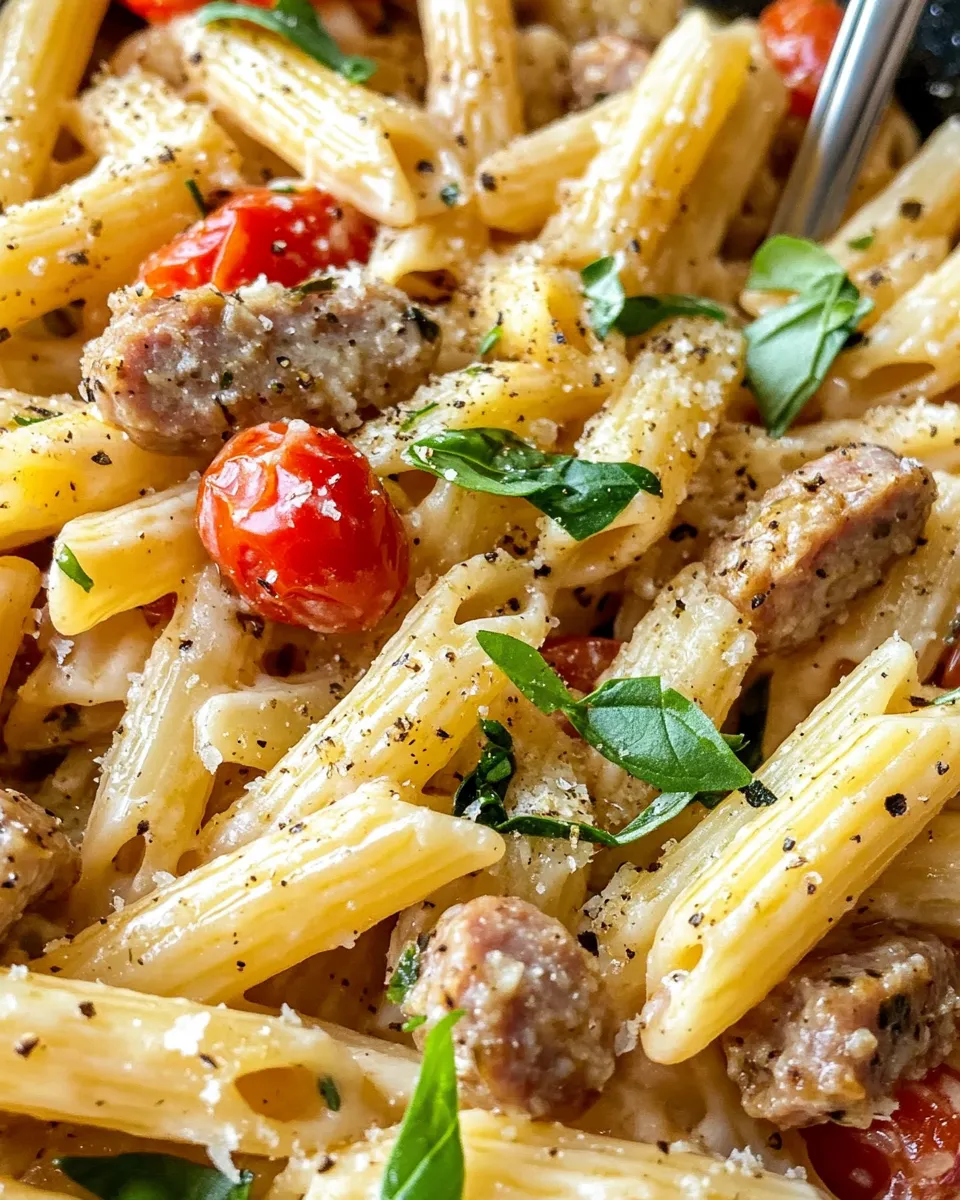 Classic Weeknight Creamy Sausage Pasta dish photo