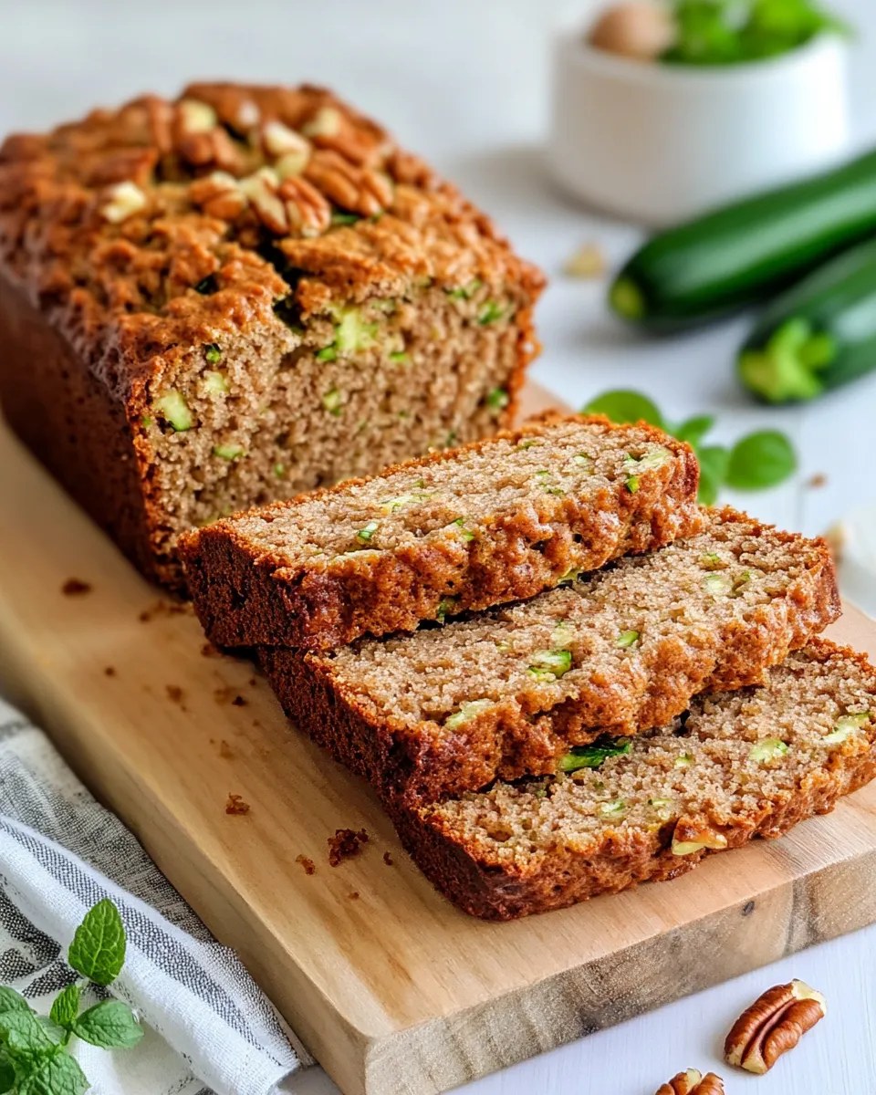 Easy Zucchini Bread with Pecans food shot