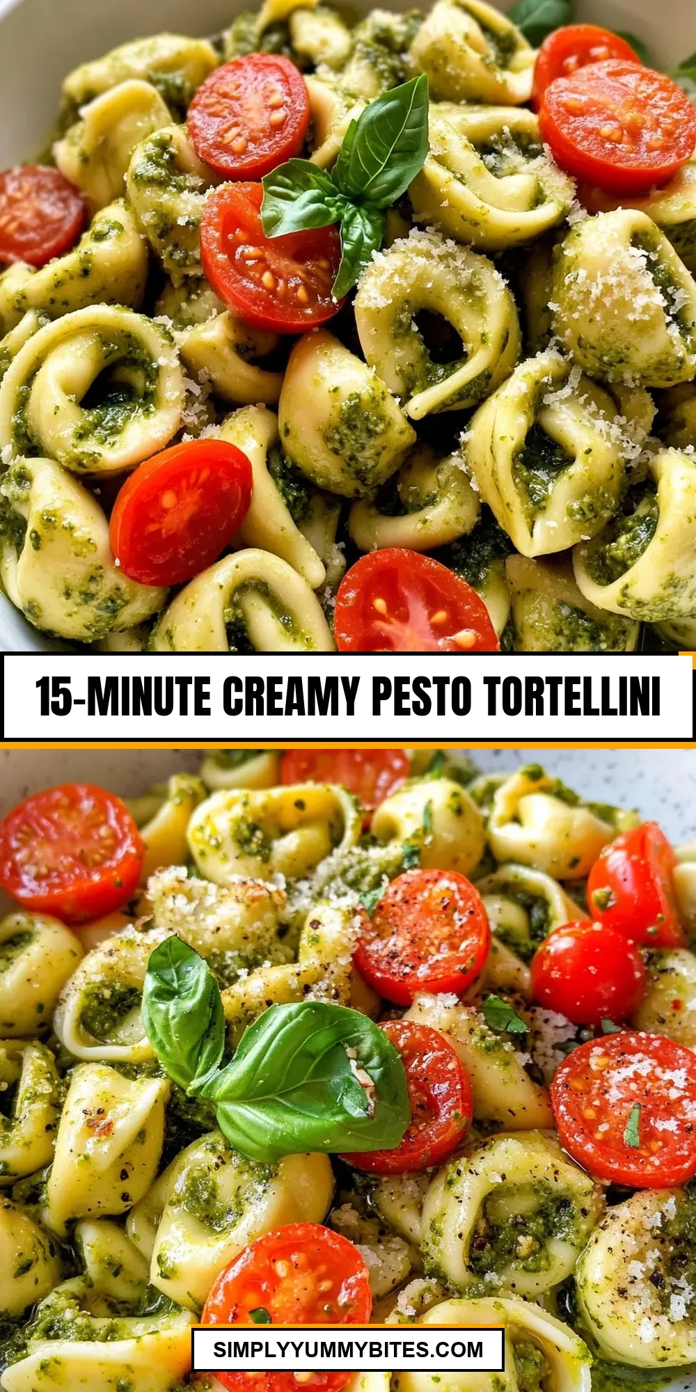 The Best 15-Minute Creamy Pesto Tortellini Ever