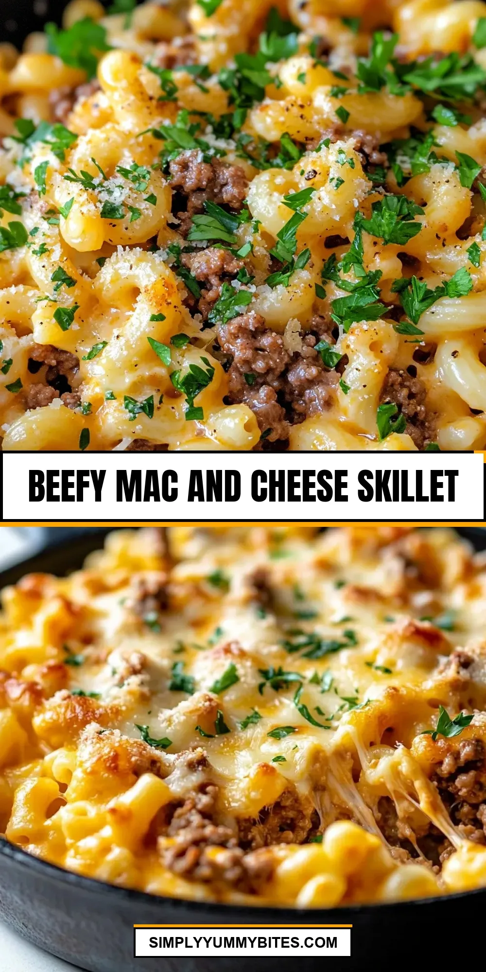 Beefy Mac And Cheese Skillet Recipe