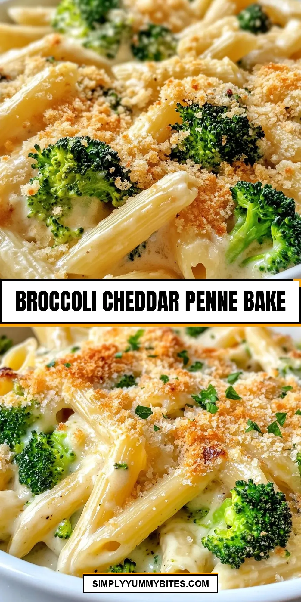 Broccoli Cheddar Penne Bake (Fresh & Delicious)