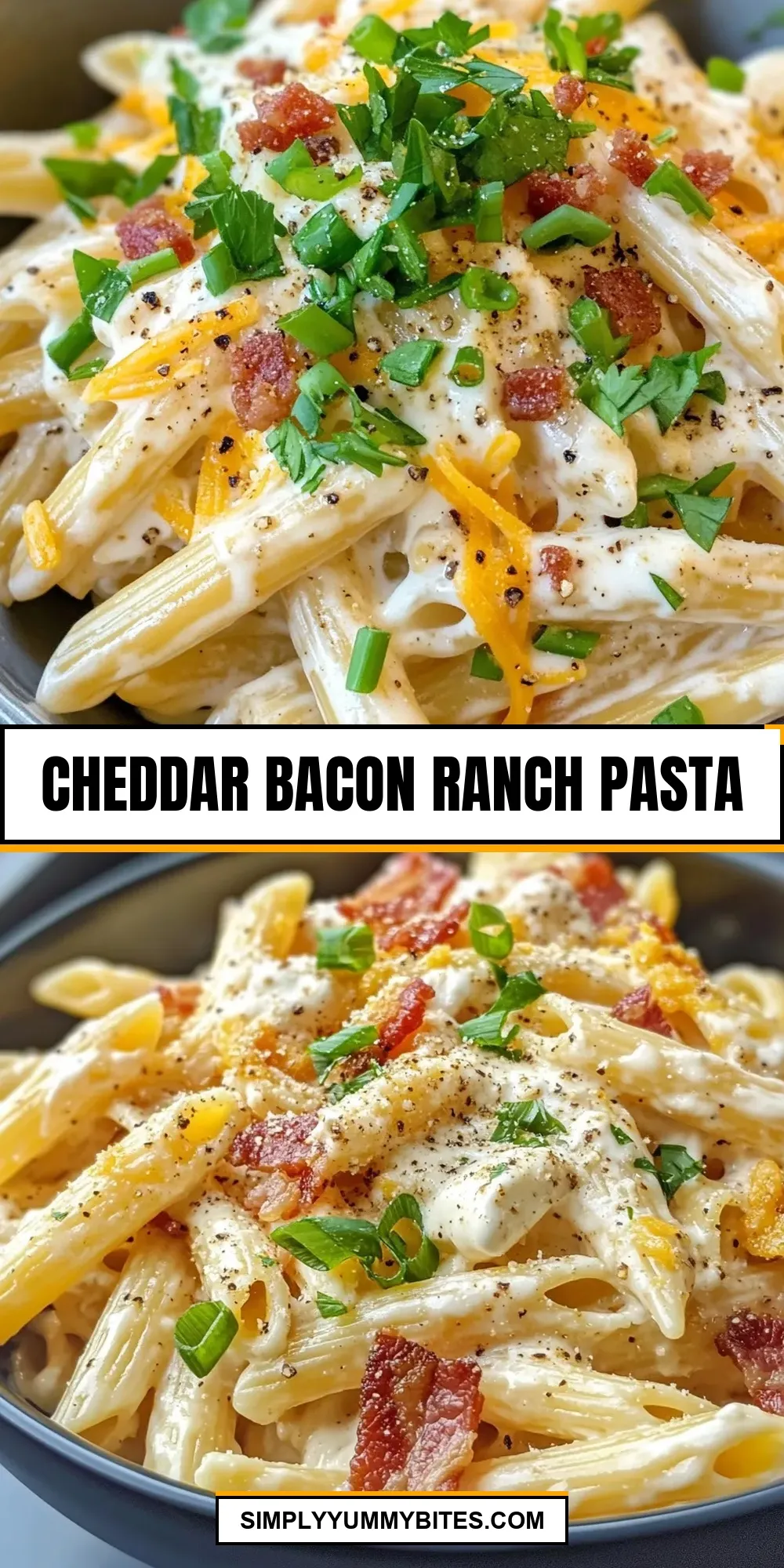 How To Make The Best Cheddar Bacon Ranch Pasta