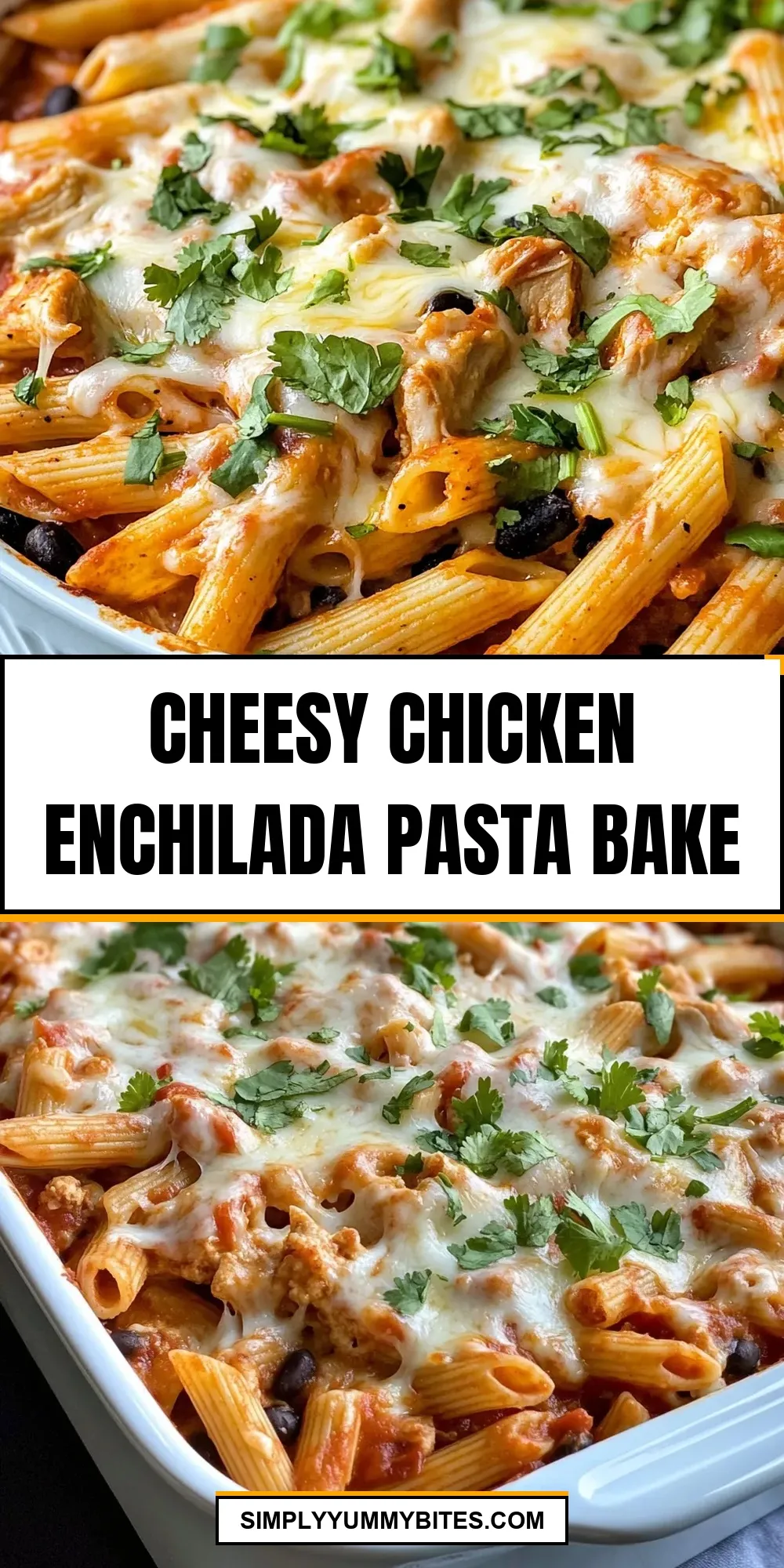 How To Make Easy Cheesy Chicken Enchilada Pasta Bake