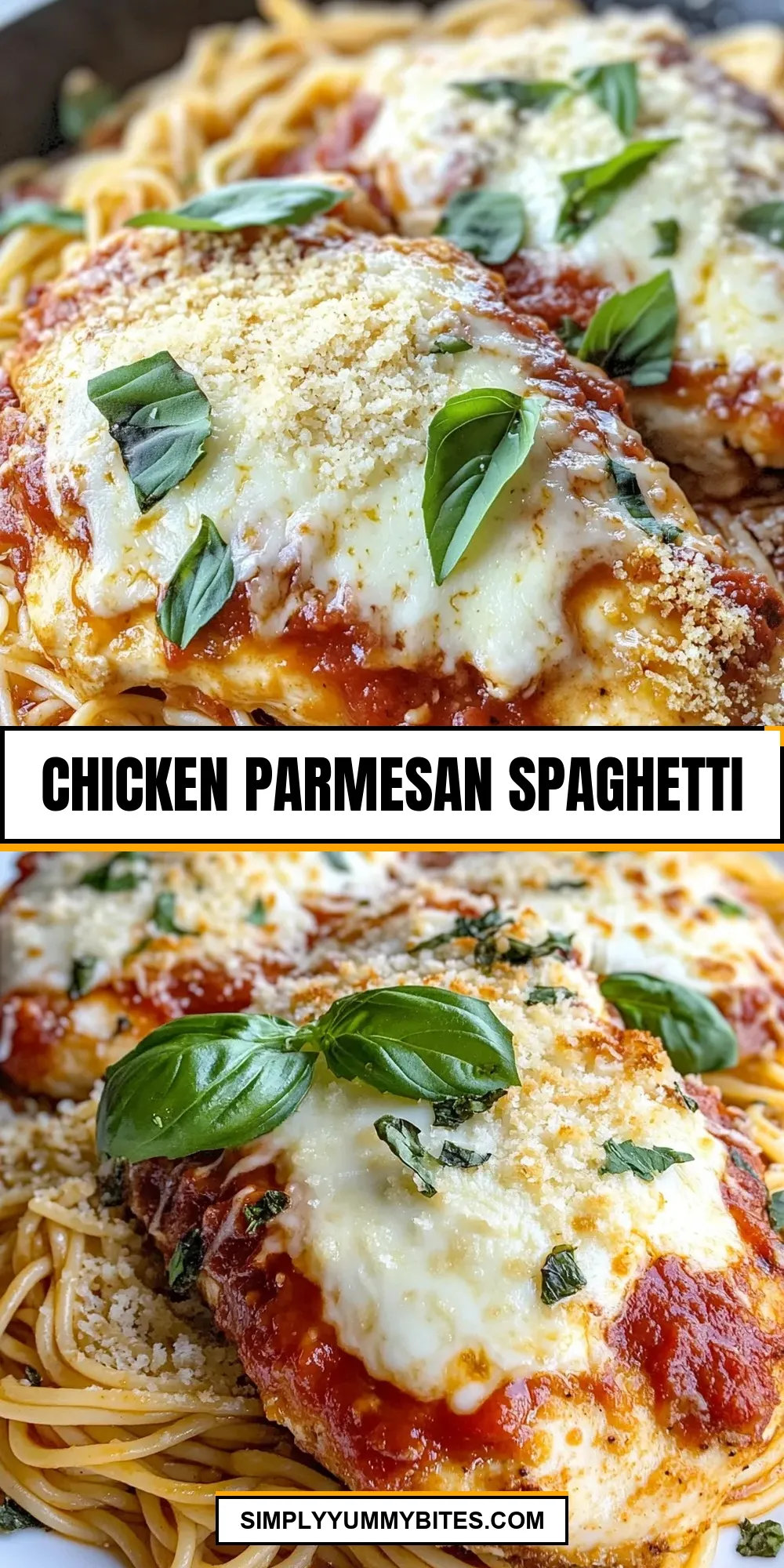 Homemade Chicken Parmesan Spaghetti