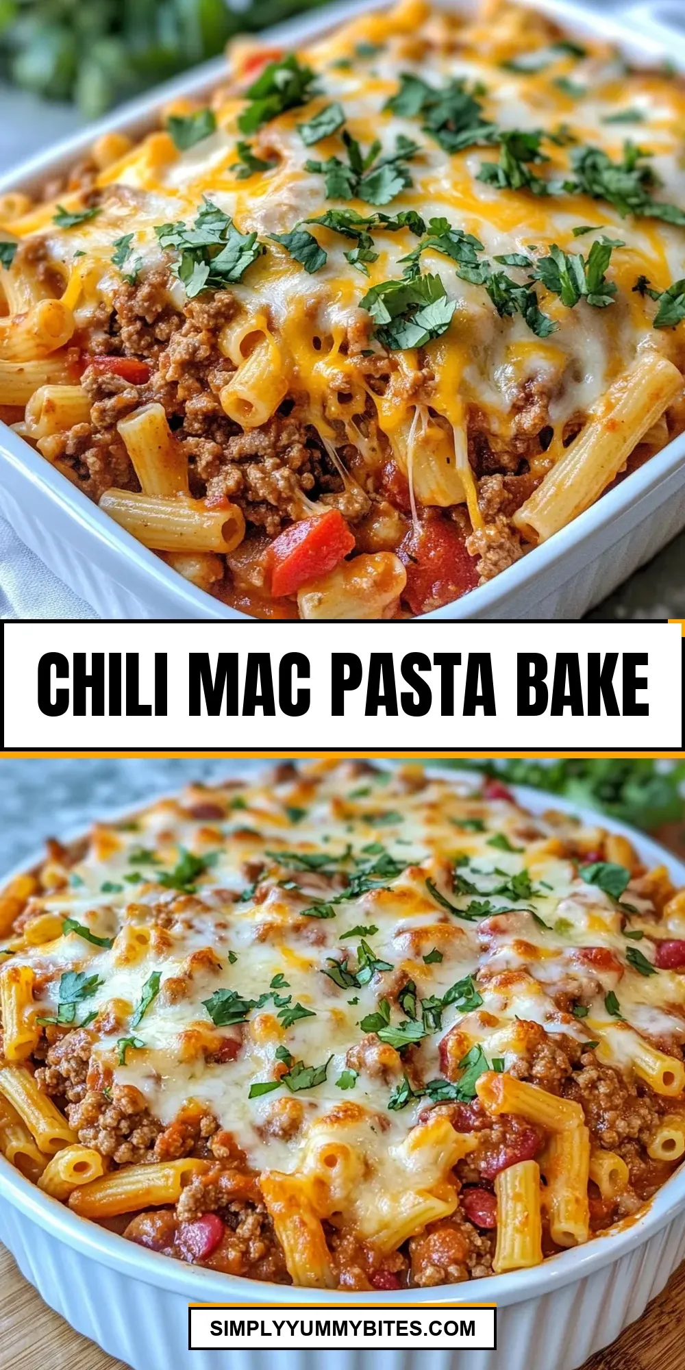 Easy Chili Mac Pasta Bake Recipe