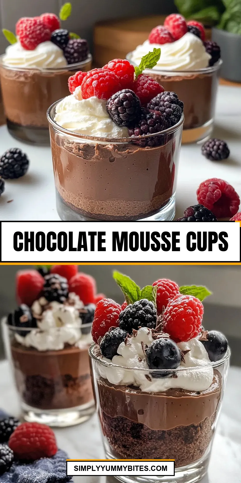 The Best Chocolate Mousse Cups Ever