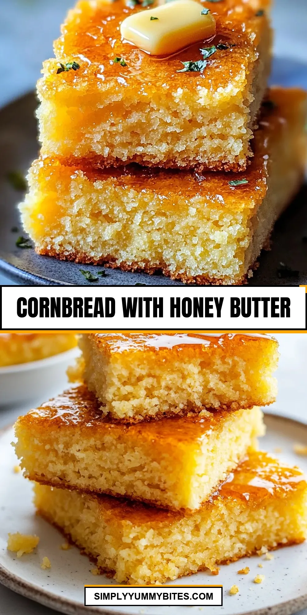 Cornbread With Honey Butter (Healthy & Delicious)