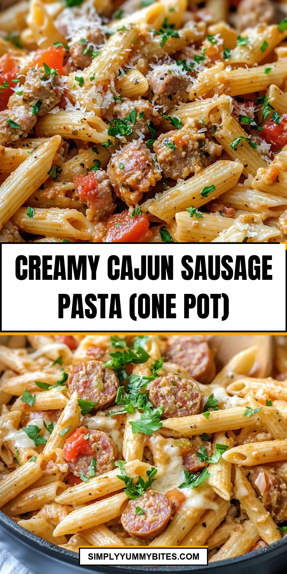 How To Make Delicious Creamy Cajun Sausage Pasta (One Pot)