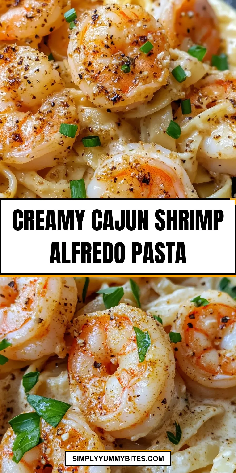 Tasty Creamy Cajun Shrimp Alfredo Pasta