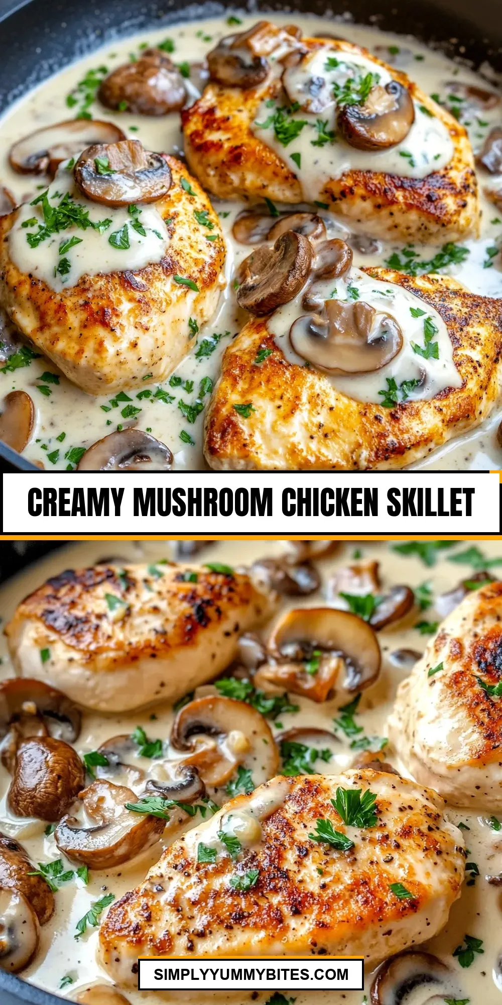 Creamy Mushroom Chicken Skillet (Irresistible & Delicious)