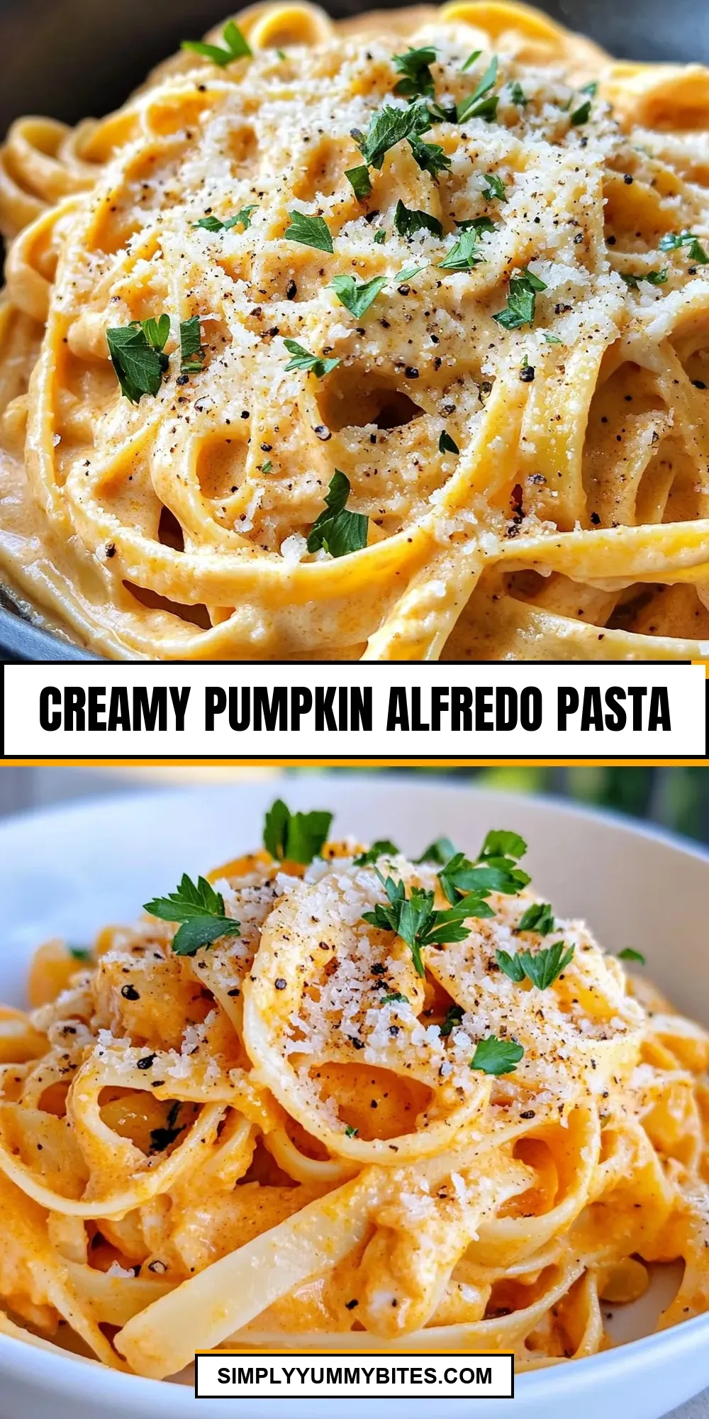 Easy Creamy Pumpkin Alfredo Pasta Recipe