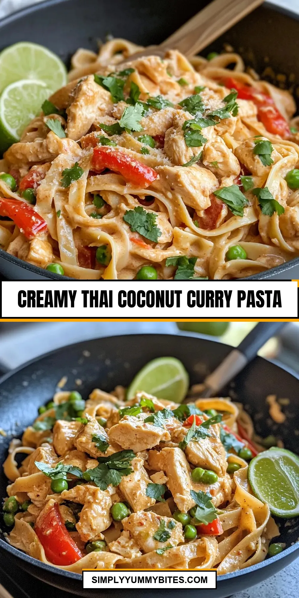 Creamy Thai Coconut Curry Pasta (Homemade & Delicious)