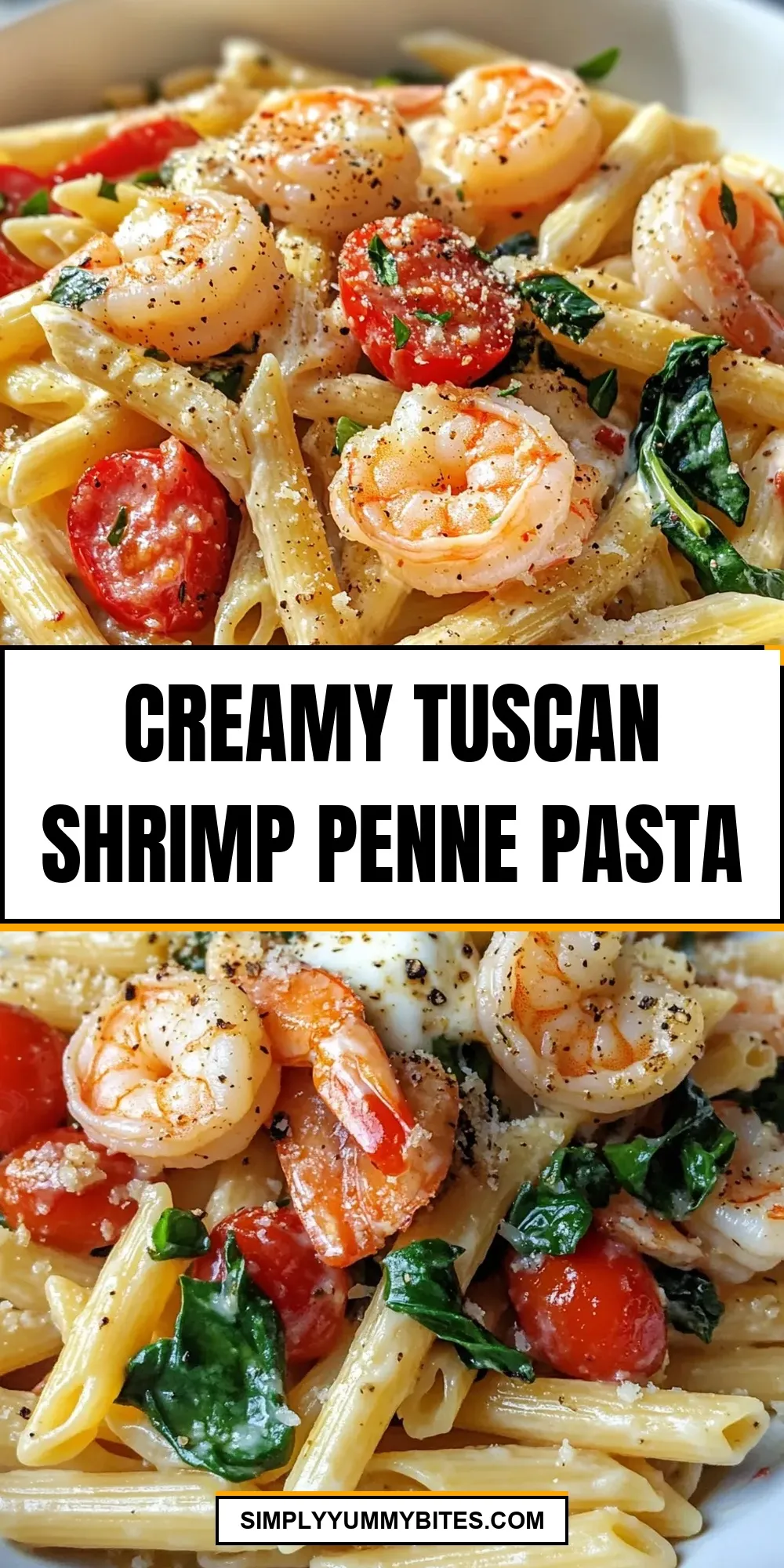 Creamy Tuscan Shrimp Penne Pasta (Ultimate & Delicious)