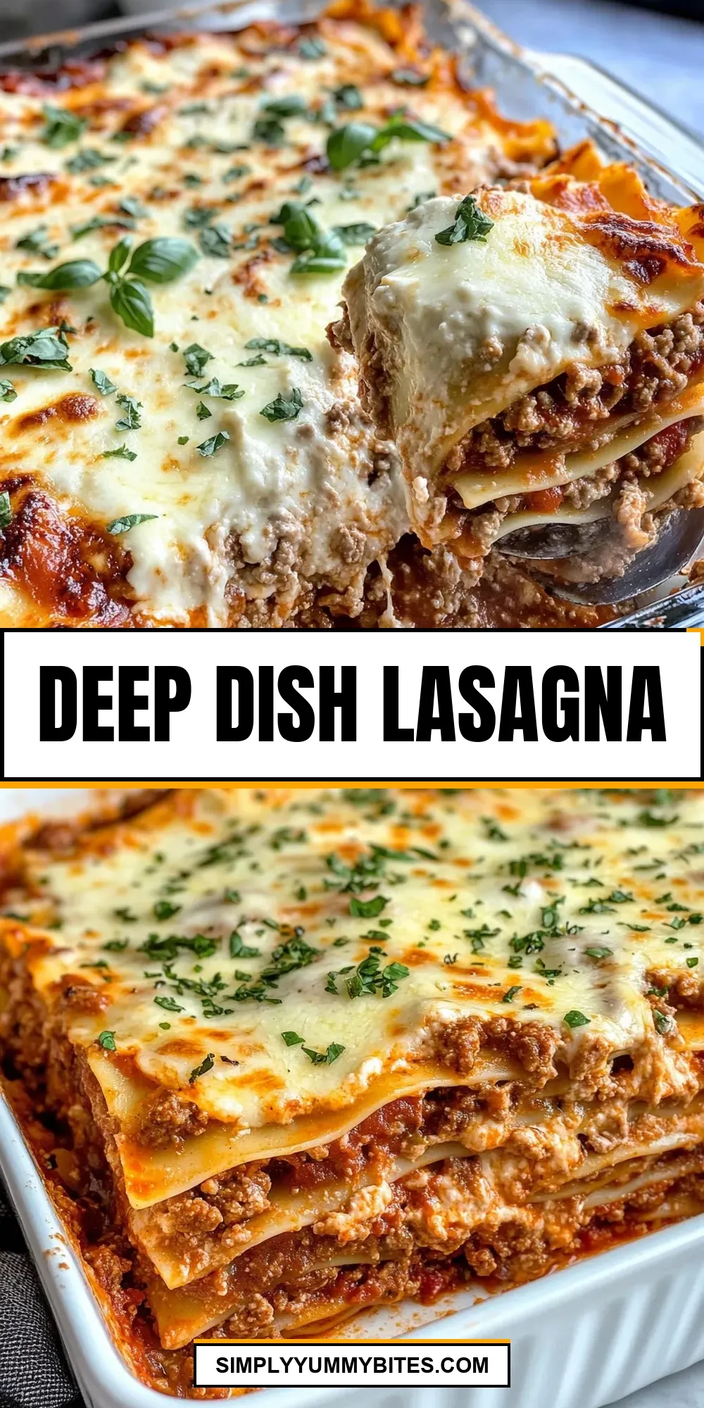 Easy Deep Dish Lasagna Recipe