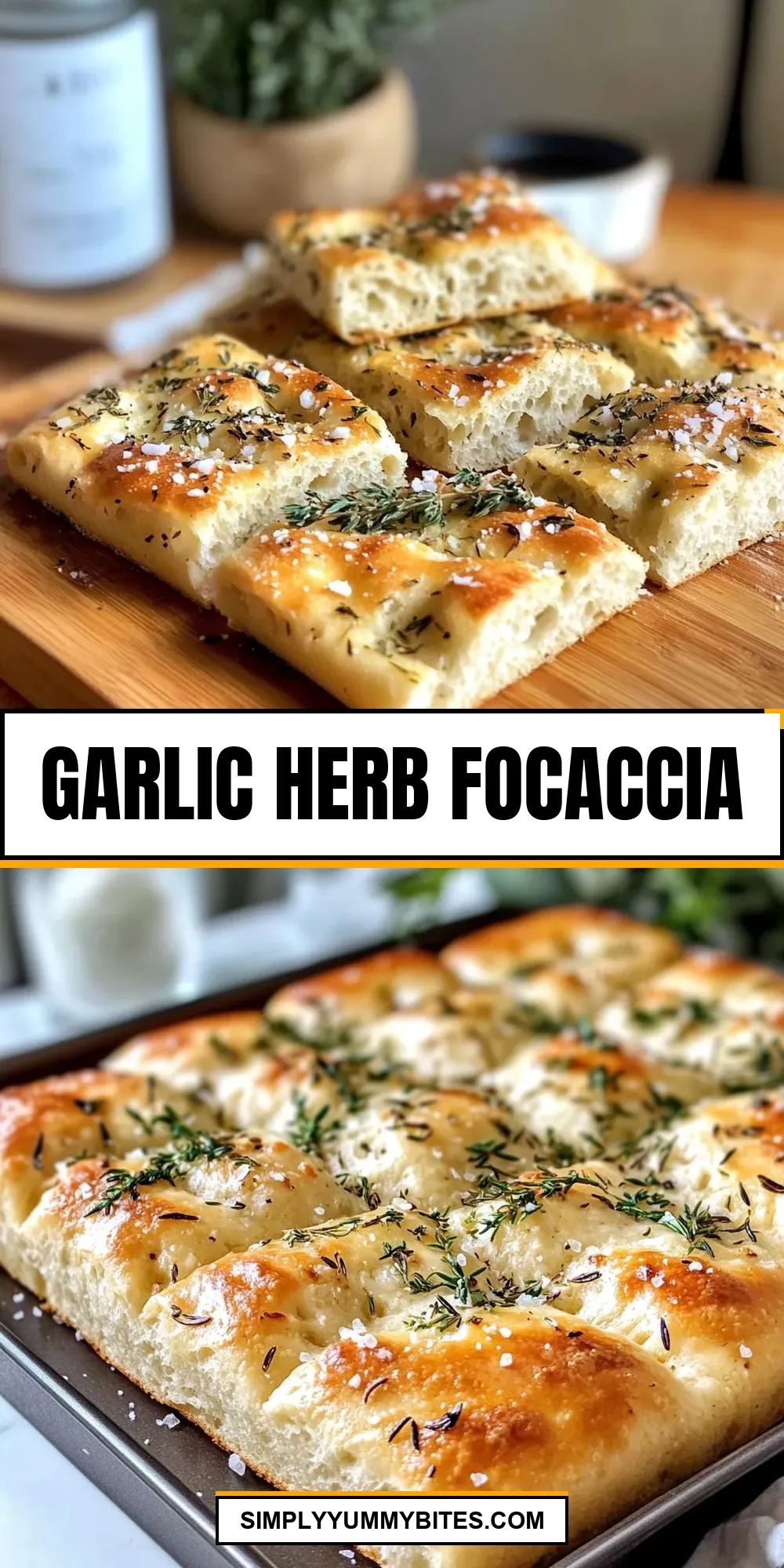 Easy Garlic Herb Focaccia Recipe