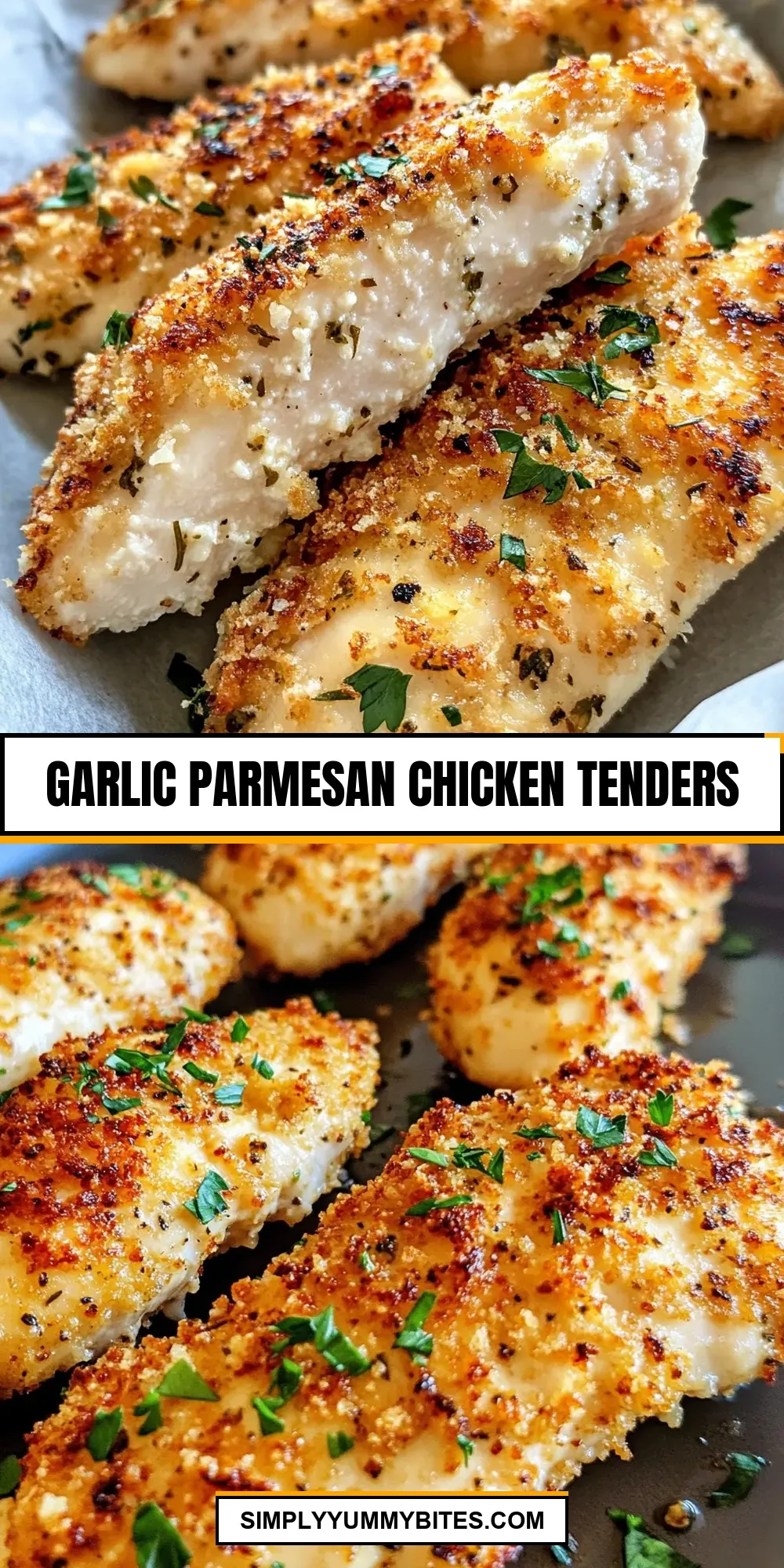 Homemade Garlic Parmesan Chicken Tenders