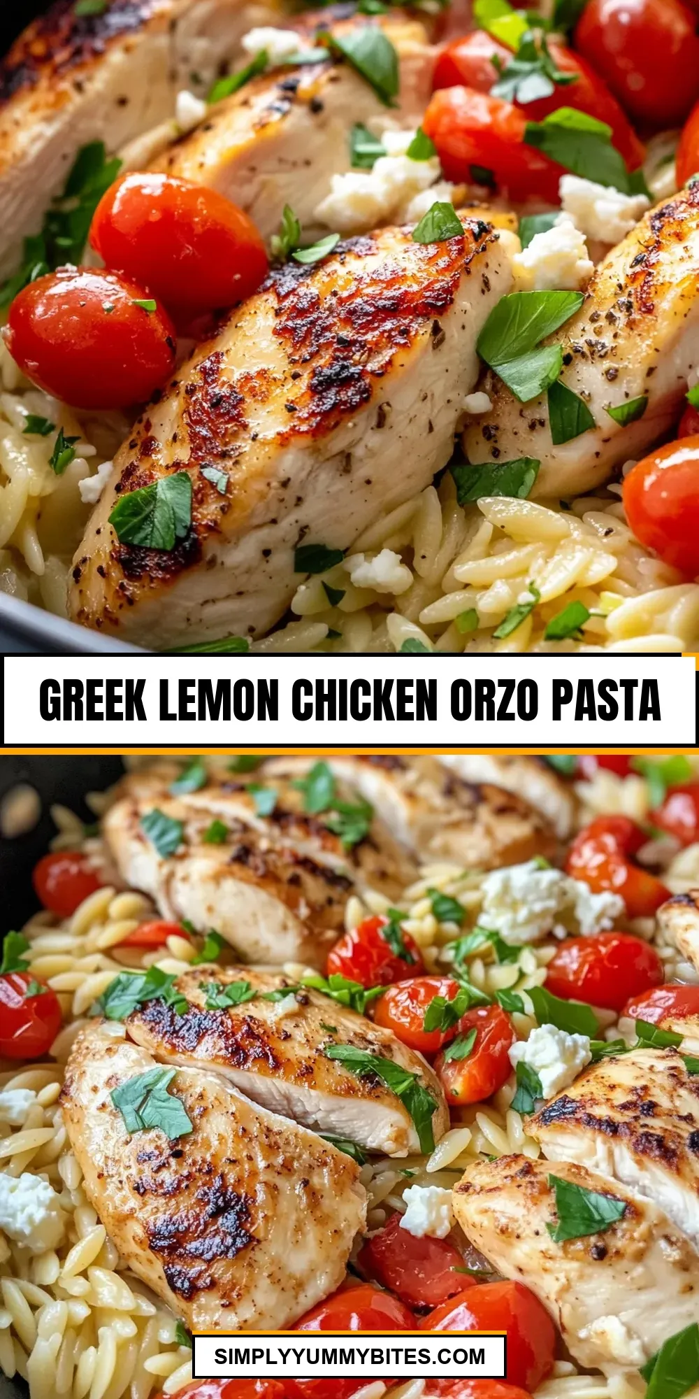 The Best Greek Lemon Chicken Orzo Pasta Ever