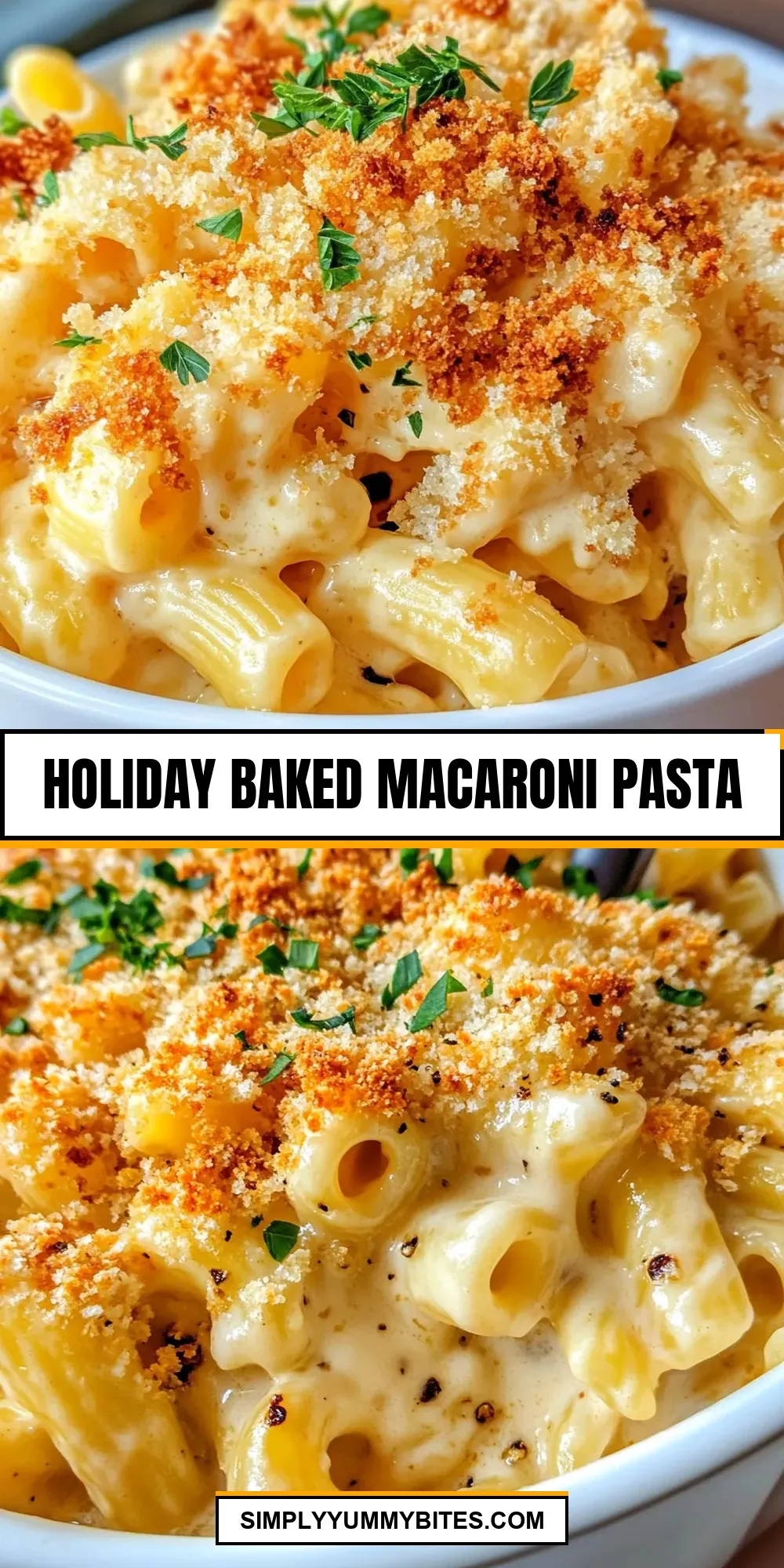 Simple Holiday Baked Macaroni Pasta