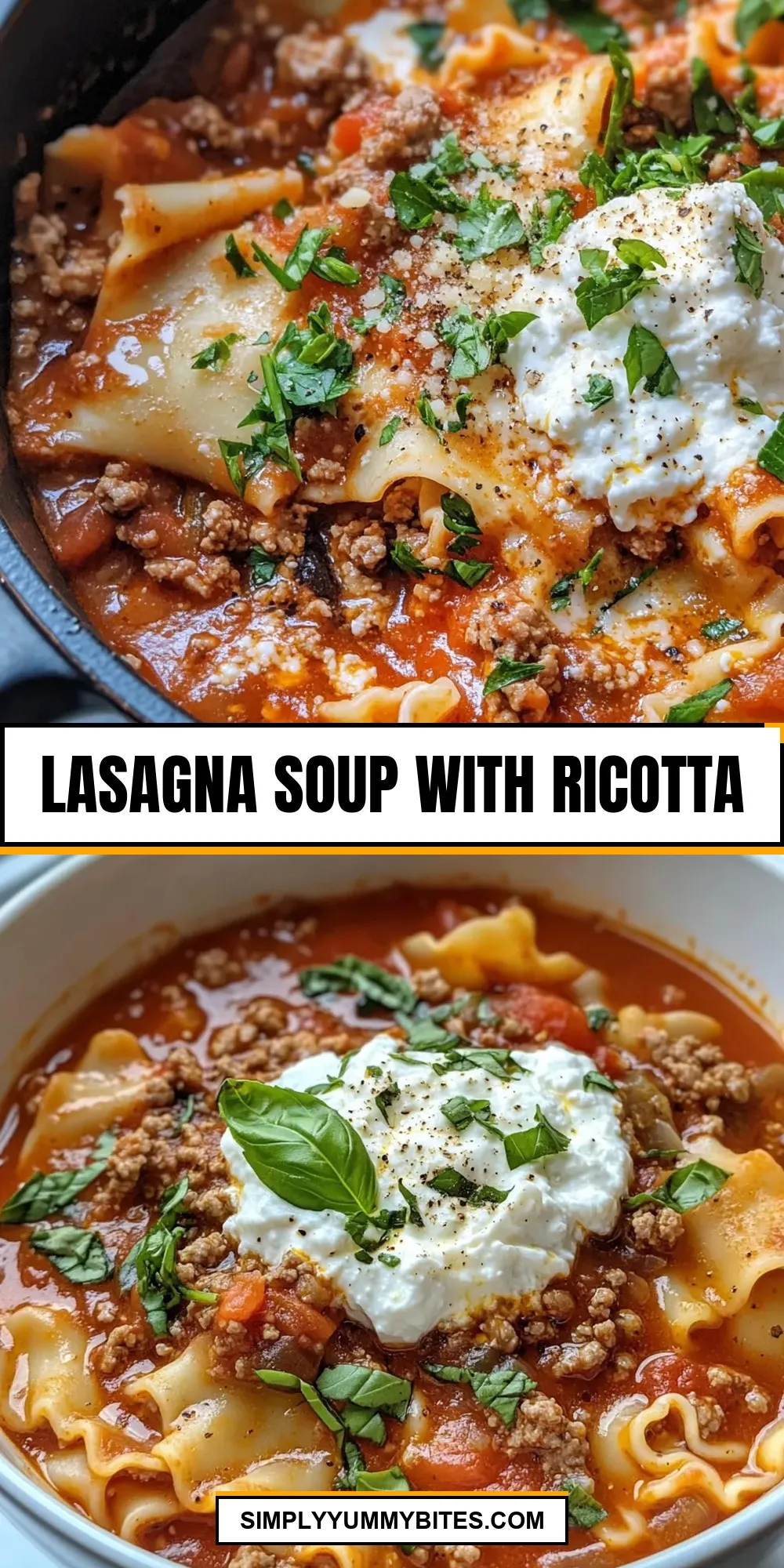 Lasagna Soup With Ricotta Recipe