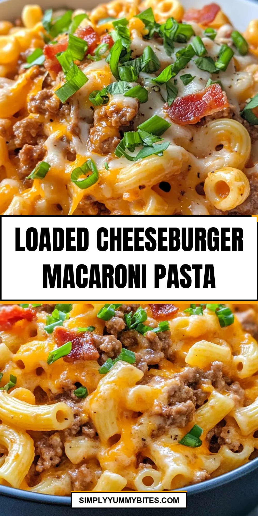 Homemade Loaded Cheeseburger Macaroni Pasta