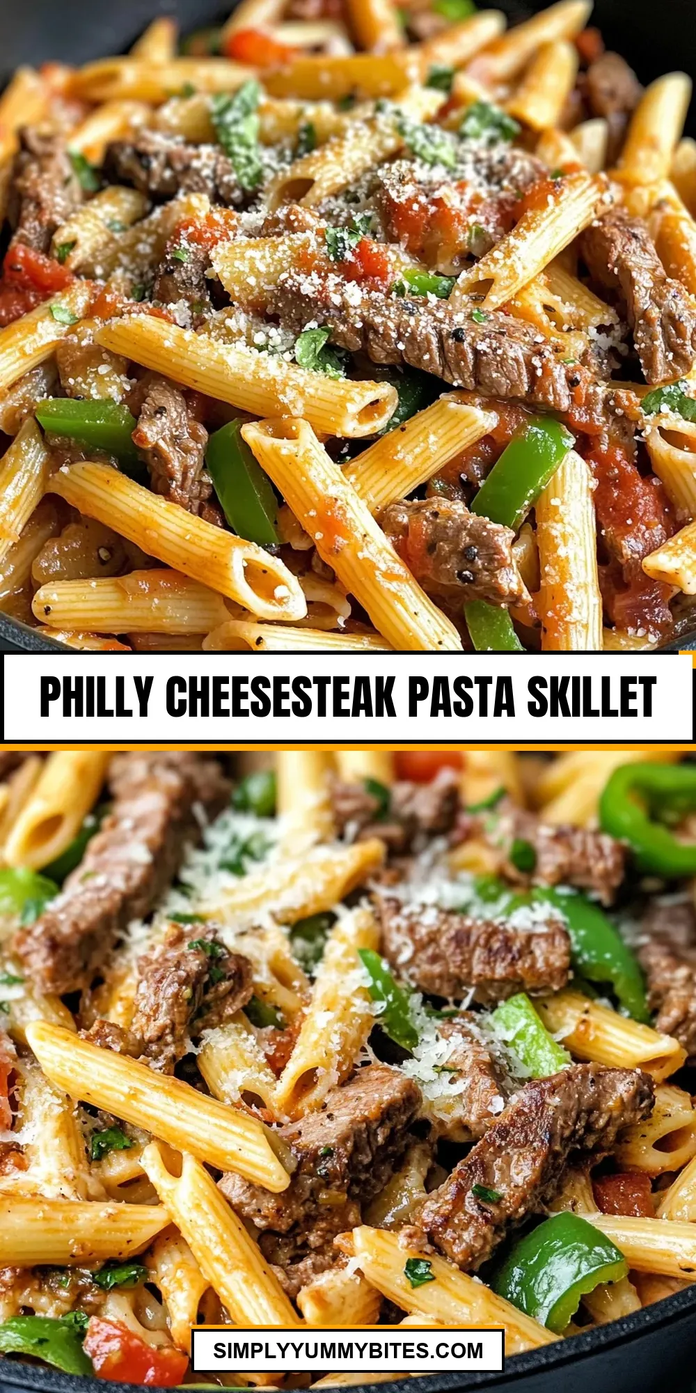 How To Make Ultimate Philly Cheesesteak Pasta Skillet
