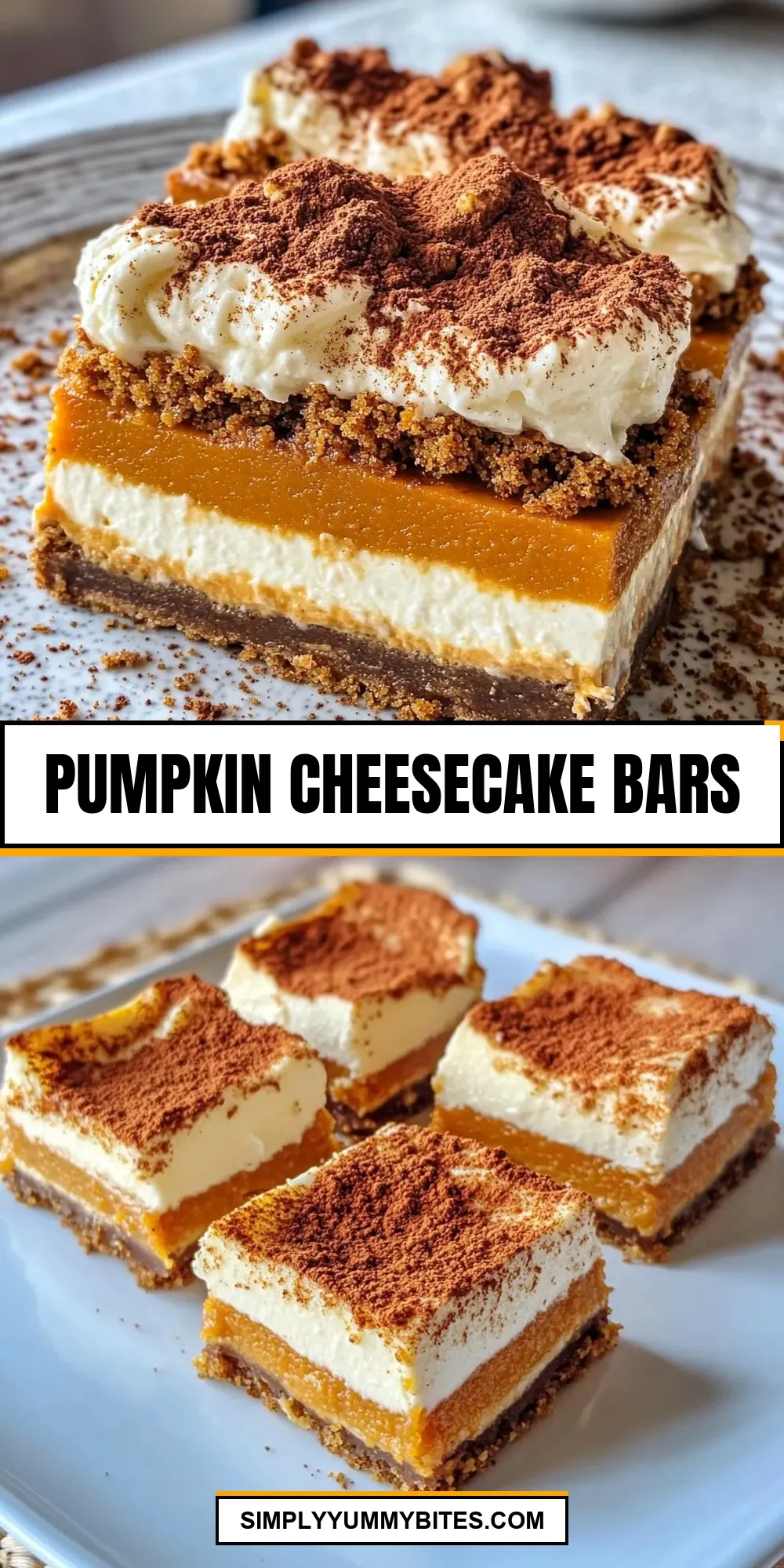 The Best Pumpkin Cheesecake Bars Ever