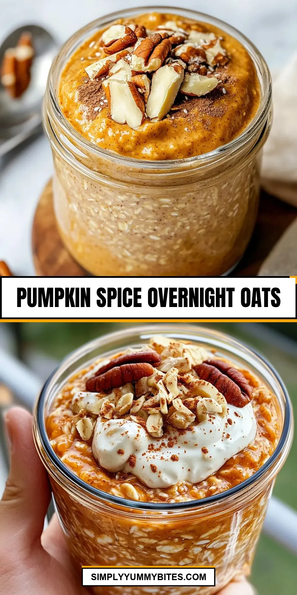 The Best Pumpkin Spice Overnight Oats Ever