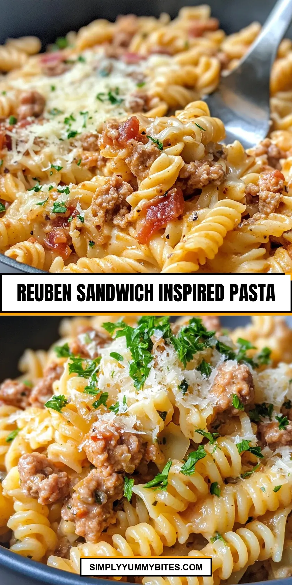 Reuben Sandwich Inspired Pasta (Amazing & Delicious)