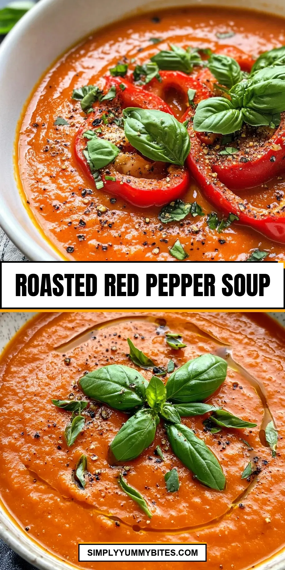 The Best Roasted Red Pepper Soup Ever