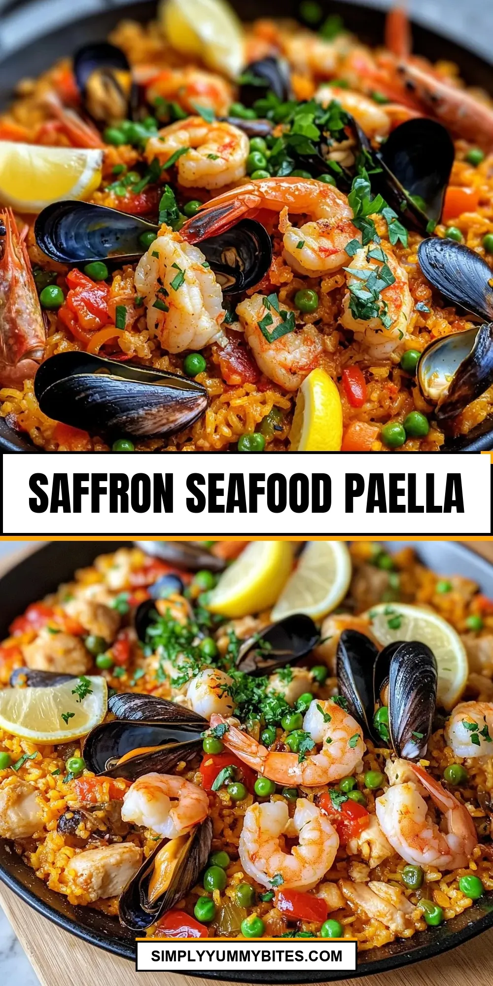 The Best Saffron Seafood Paella Ever