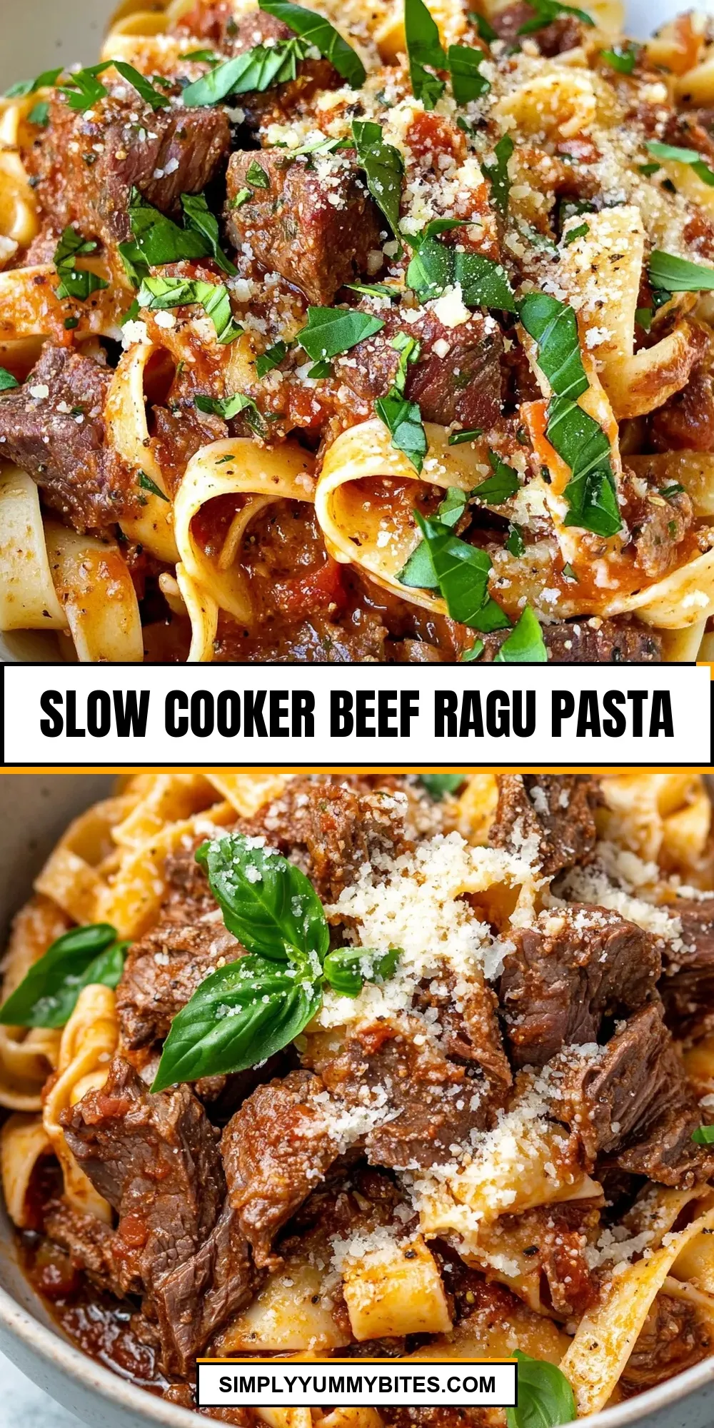 The Best Slow Cooker Beef Ragu Pasta Ever