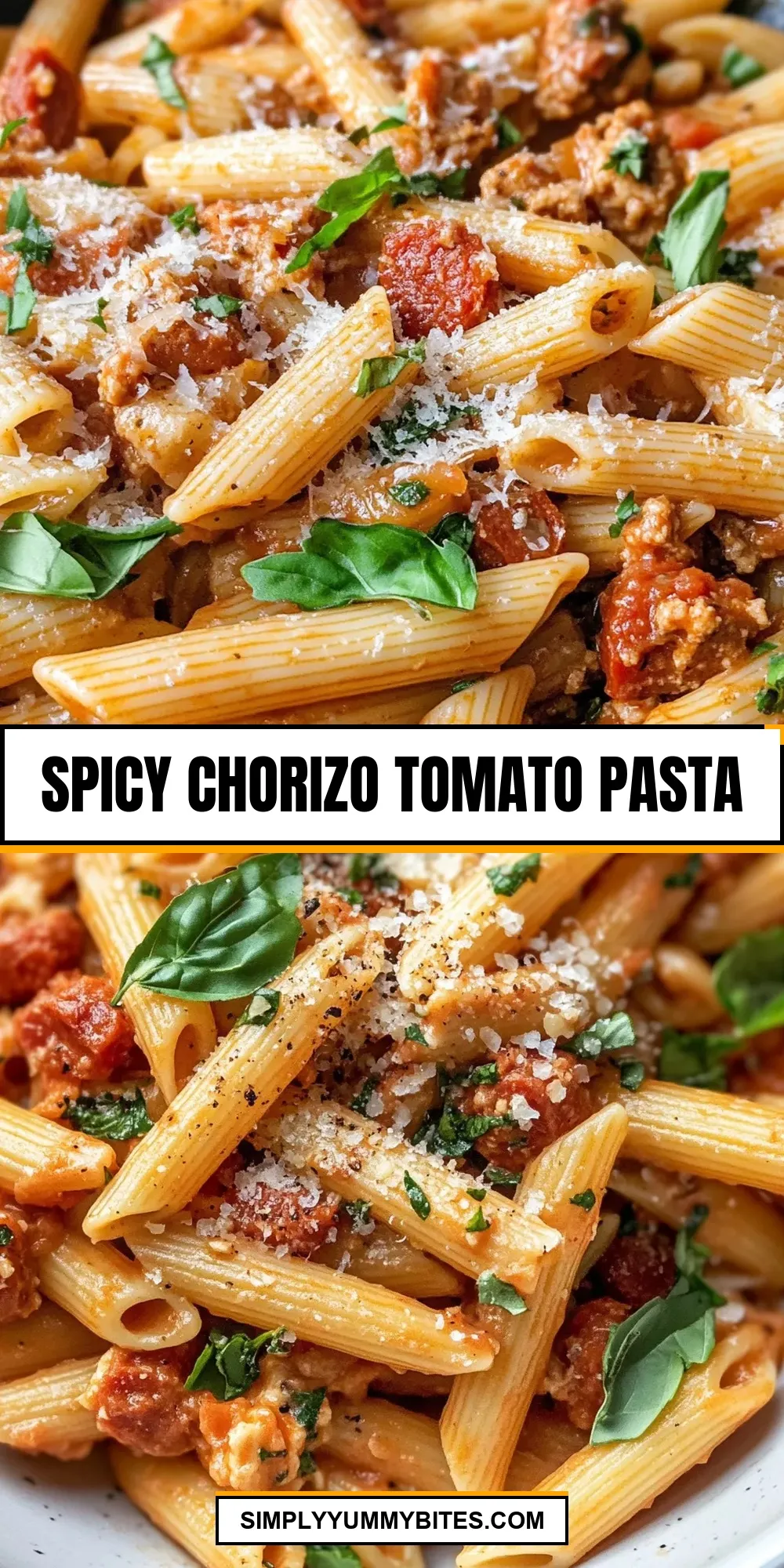 The Best Spicy Chorizo Tomato Pasta Ever
