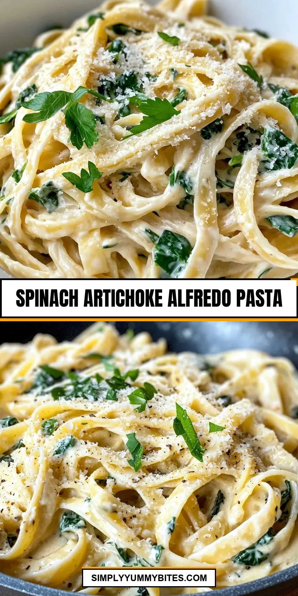 How To Make Flavorful Spinach Artichoke Alfredo Pasta
