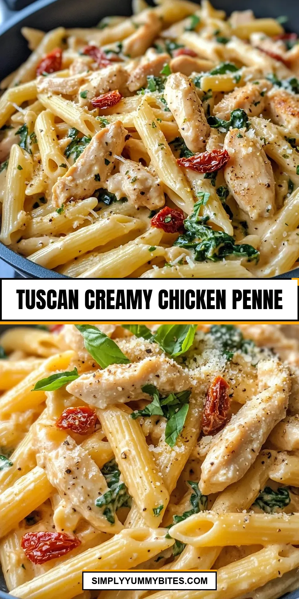 How To Make Delicious Tuscan Creamy Chicken Penne