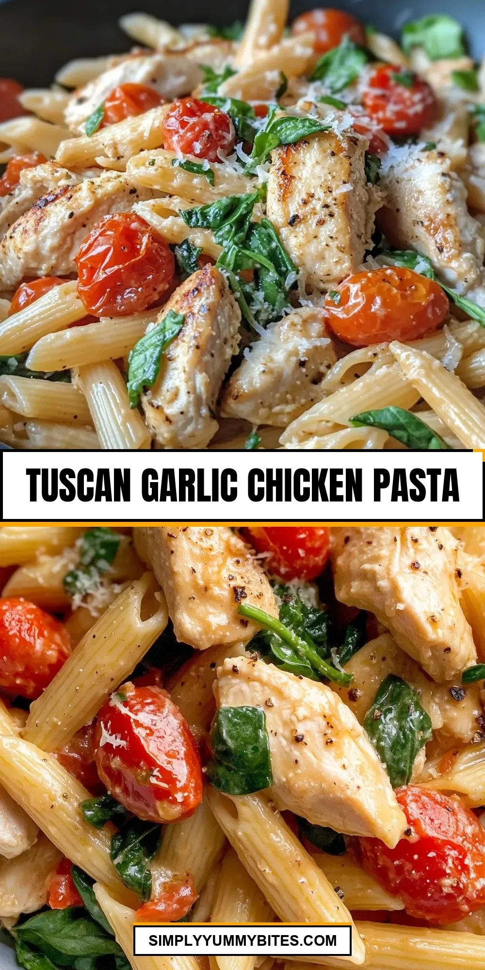 How To Make Simple Tuscan Garlic Chicken Pasta