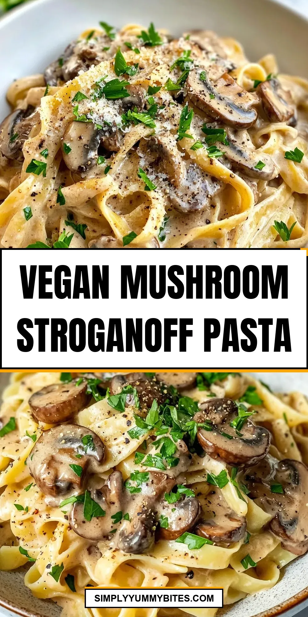 Perfect Vegan Mushroom Stroganoff Pasta