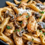 Homemade Baked Chicken Marsala Pasta photo