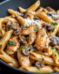 Homemade Baked Chicken Marsala Pasta photo